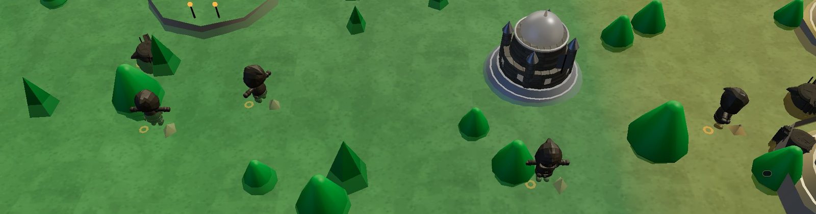 The western reach of the Iron Realms map, keeps among scattered woods